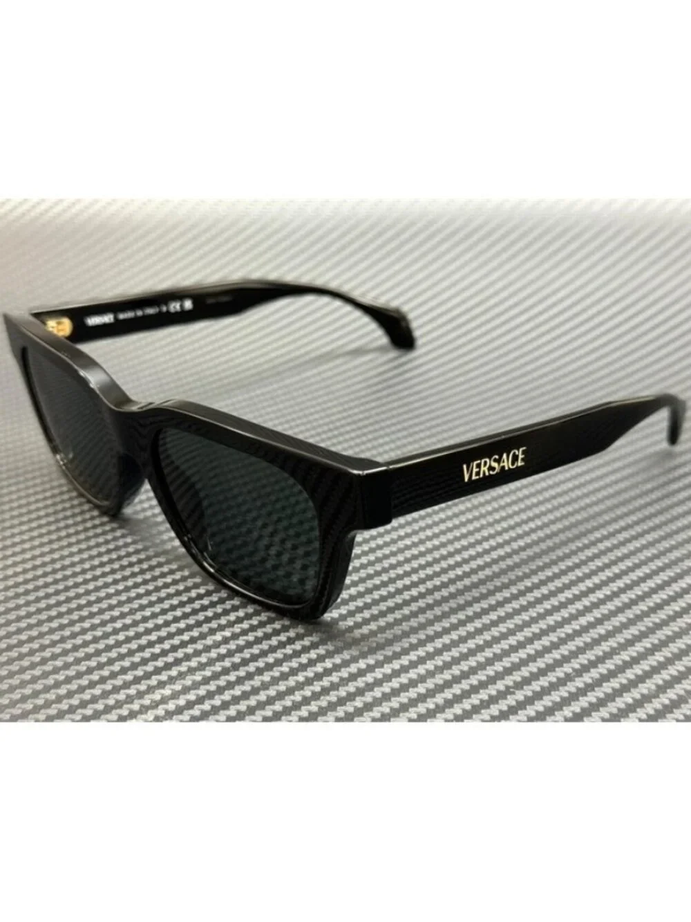 New Versace Men Black Sunglasses 52-19-140
